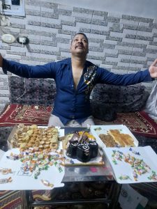Abdelnasser Abdelfattah celebrates his wedding